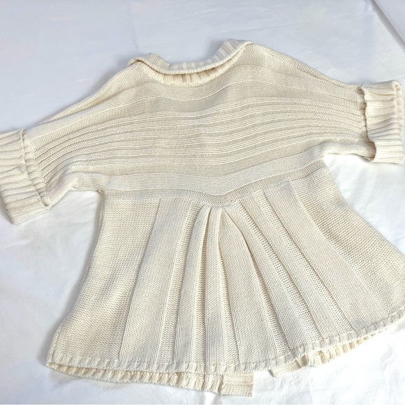 Beautiful cream colored knit cardigan sweater, Christopher and Banks size Medium - Picture 13 of 15